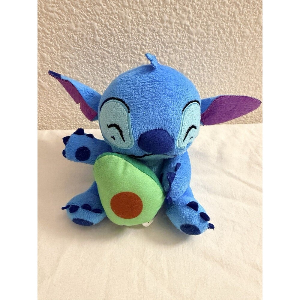 Disney Stitch Plush with Avocado – 6" Mini Stuffed Toy – Cute Blue Alien
